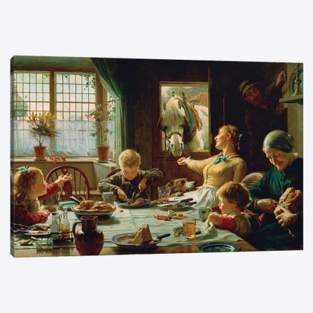 One Of The Family, 1880 Canvas Print #BMN11481} by Frederick George Cotman Canvas Artwork
