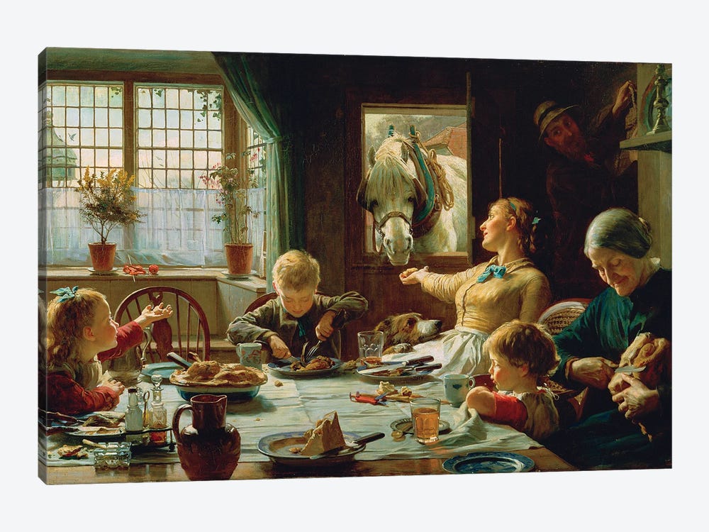 One Of The Family, 1880 by Frederick George Cotman 1-piece Canvas Art