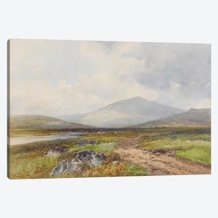 Scene On The Taw, Stepperton , c.1895-96 Canvas Print #BMN11483} by Frederick John Widgery Canvas Wall Art