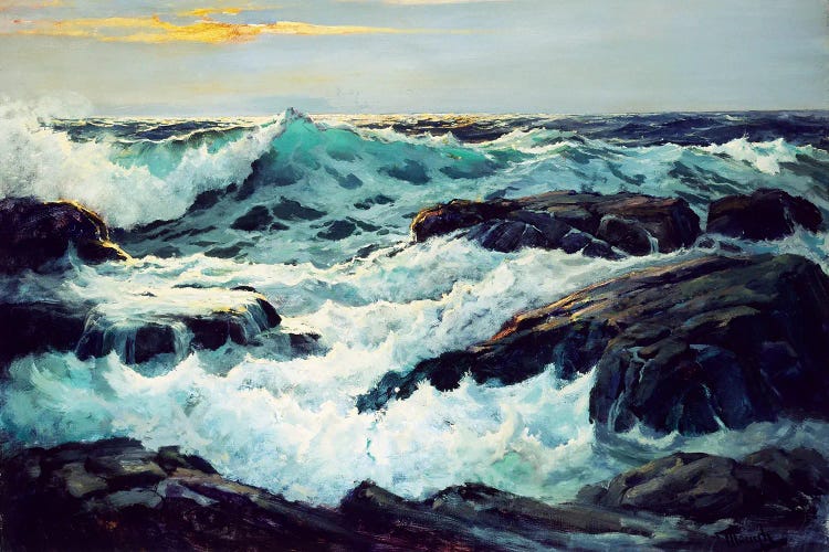 Surf And Headlands by Frederick Judd Waugh wall art