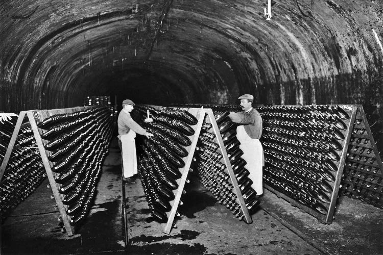 Wine Cellars In Champagne, c.1900 by French Photographer wall art