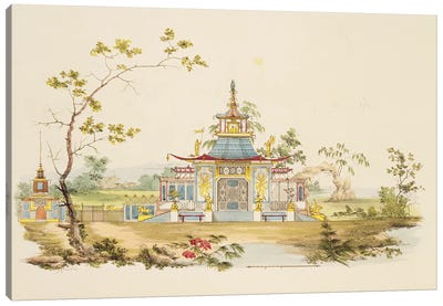 Design For A Chinese Temple I, c.1810 Canvas Art Print