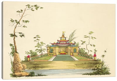 Design For A Chinese Temple II, c.1810 Canvas Art Print
