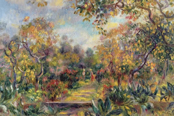 Impressionism: Landscape at Beaulieu, c.1893 by Pierre-Auguste Renoir