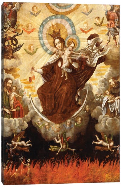 Virgen del Carmen, 1761 Canvas Art Print