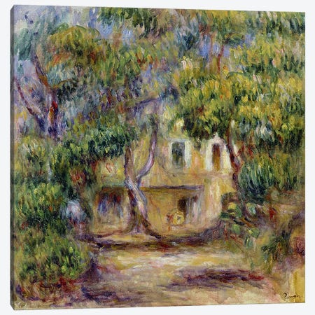 The Farm at Les Collettes, c.1915 Canvas Print #BMN1151} by Pierre Auguste Renoir Canvas Wall Art