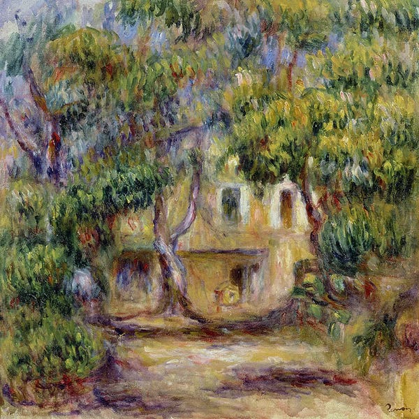 Farms: The Farm at Les Collettes, c.1915 by Pierre-Auguste Renoir