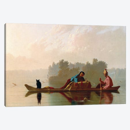 Fur Traders Descending The Missouri, 1845 Canvas Print #BMN11520} by George Caleb Bingham Art Print