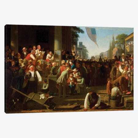 The Verdict Of The People, 1854–55 Canvas Print #BMN11528} by George Caleb Bingham Canvas Print