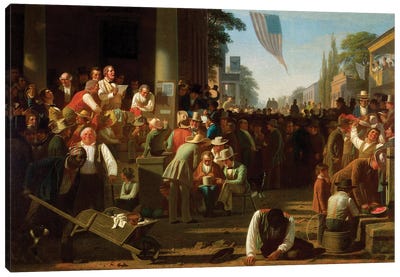 The Verdict Of The People, 1854–55 Canvas Art Print