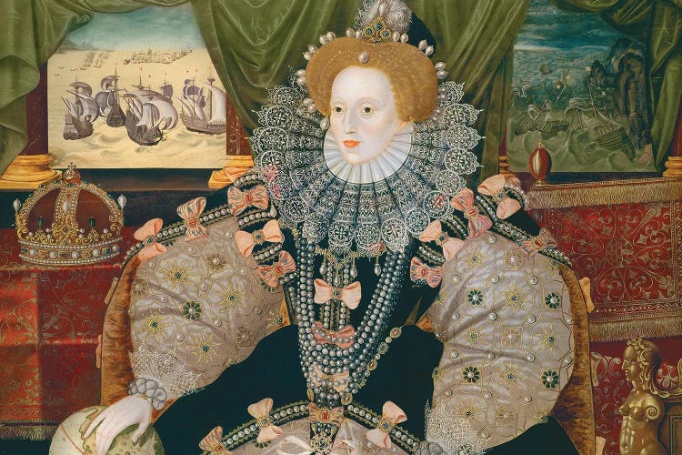 Armada Portrait Of Elizabeth I (Woburn Abbey - attr. to Gower), c.1588