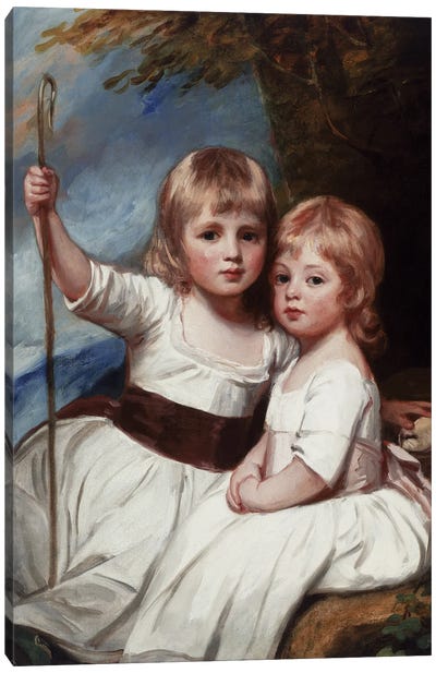 Mary And Louise Kent, c.1783-85 Canvas Art Print