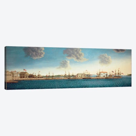 Crowninshield's Wharf, 1806 Canvas Print #BMN11551} by George Ropes Canvas Wall Art