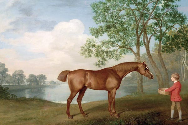 George Stubbs: Pumpkin With A Stable-Lad, 1774 by George Stubbs