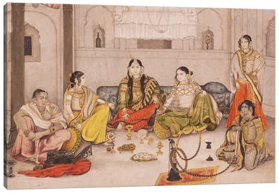 Group Of Nautch Girls, 1800-25 Canvas Art Print