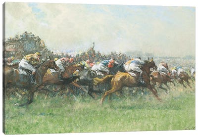 Tattenham Corner, The Epsom Derby Canvas Art Print