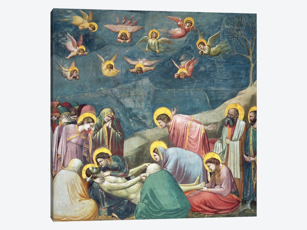 Lamentation (The Mourning Of Christ), c.1304-06 by Giotto 1-piece Canvas Wall Art