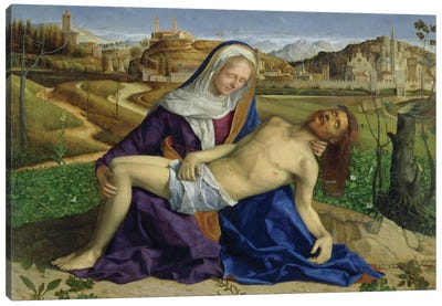 Pietà (Post-Restoration) Canvas Art Print