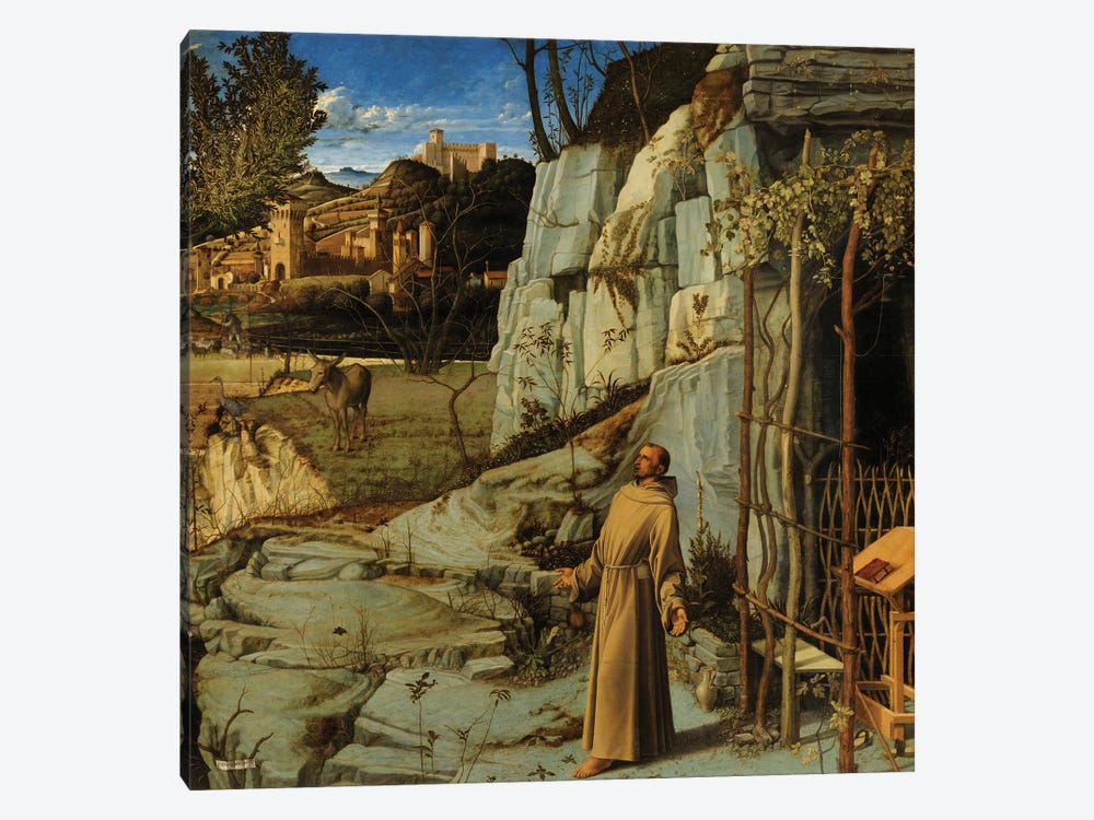 St. Francis In The Desert, c.1476-78 by Giovanni Bellini 1-piece Canvas Print