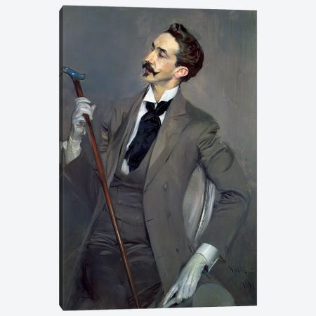 Count Robert de Montesquiou, 1897 Canvas Print #BMN11625} by Giovanni Boldini Canvas Art Print