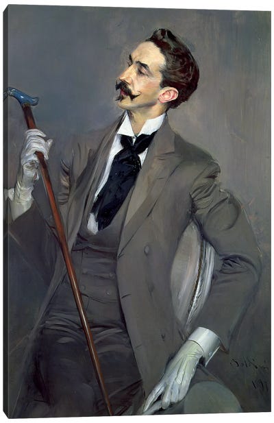 Count Robert de Montesquiou, 1897 Canvas Art Print