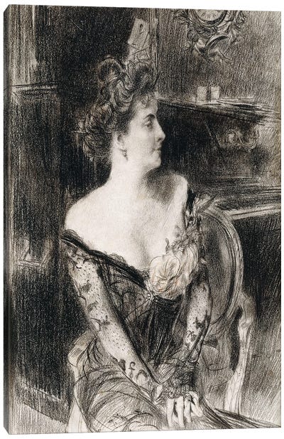Portrait Of Madame X, c.1901-02 Canvas Art Print