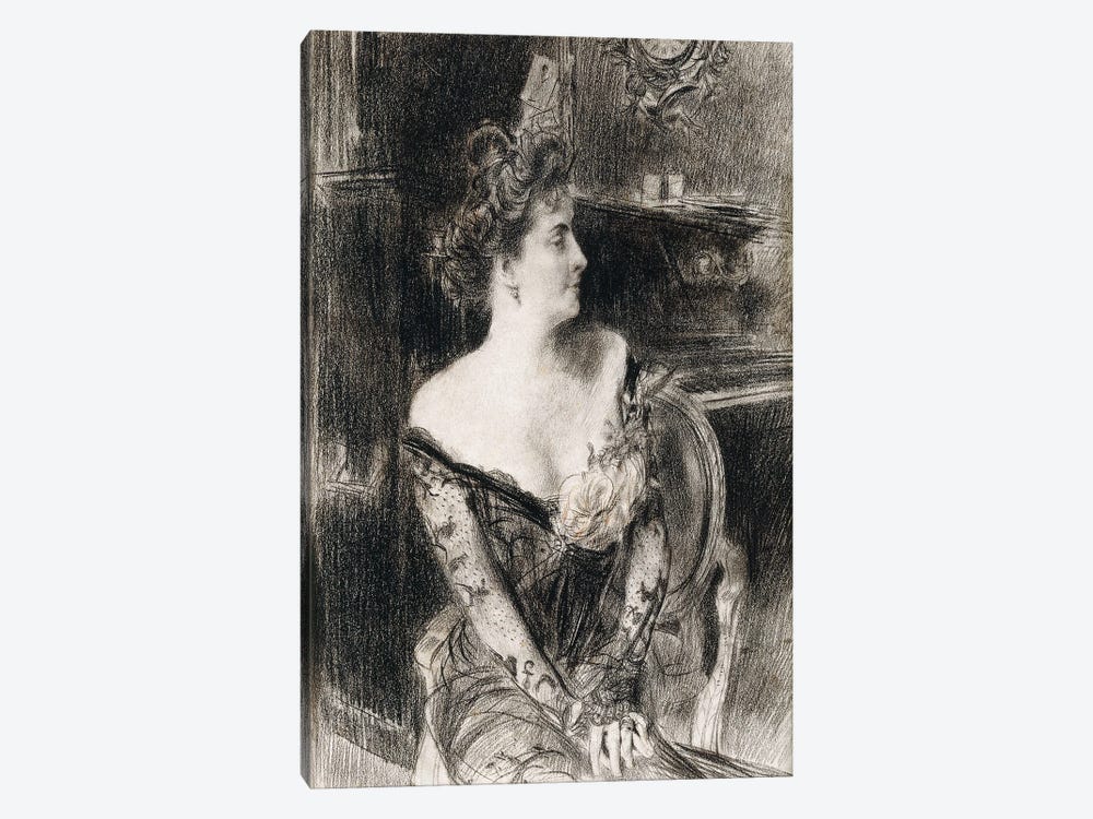 Portrait Of Madame X, c.1901-02 by Giovanni Boldini 1-piece Canvas Art