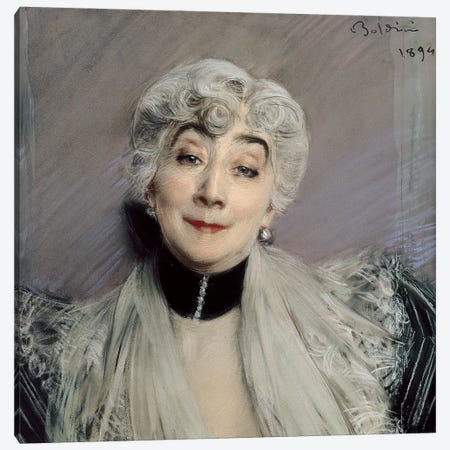 Portrait Of The Countess de Martel de Janville, Known As Gyp, 1894 Canvas Print #BMN11630} by Giovanni Boldini Canvas Art Print