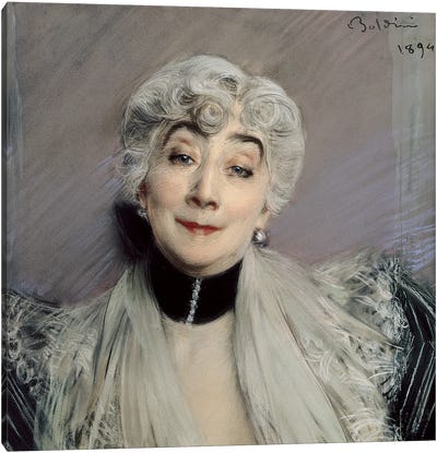 Portrait Of The Countess de Martel de Janville, Known As Gyp, 1894 Canvas Art Print