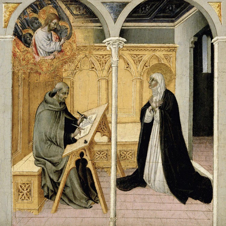 Saint Catherine Of Siena Dictating Her Dialogues, c.1447-49