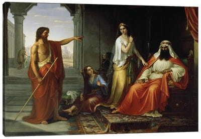 St. John The Baptist Rebuking Herod Canvas Art Print
