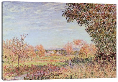 September Morning, c.1887  Canvas Art Print - Alfred Sisley