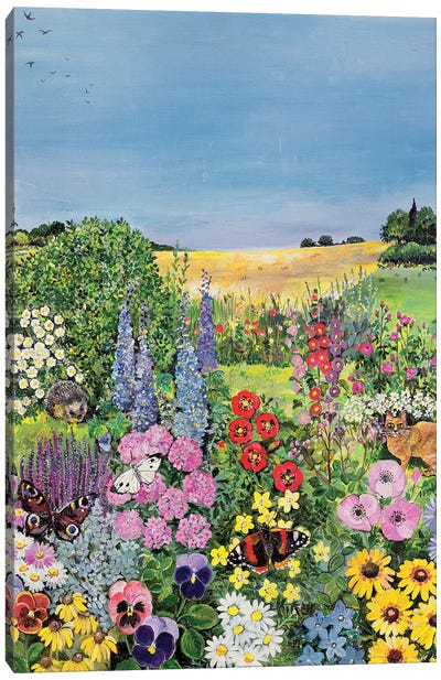 Summer, The Four Seasons Canvas Art Print - Garden & Floral Landscape Art