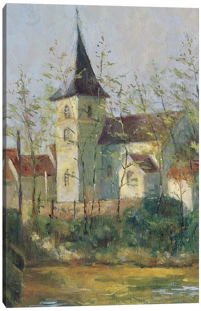 French Church Canvas Art Print