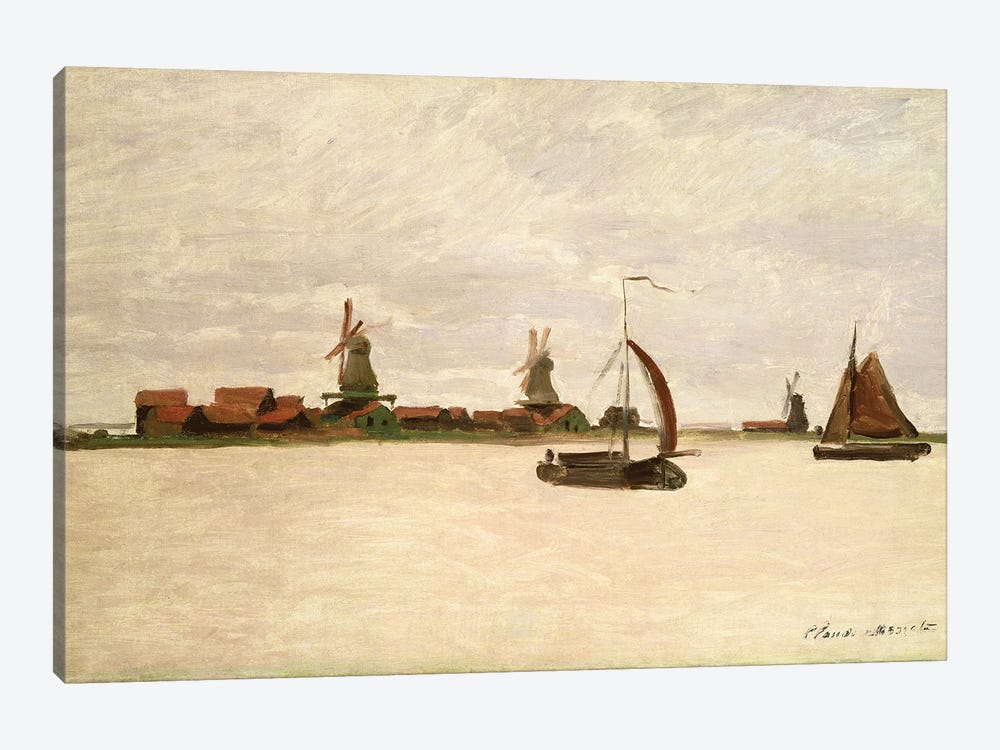 The Outer Harbour at Zaandam, 1871 1-piece Canvas Artwork