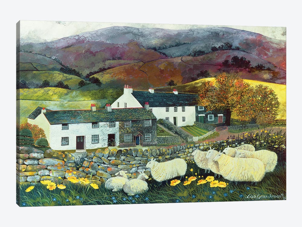 Sheep Country, 1988 by Lisa Graa Jensen 1-piece Canvas Wall Art