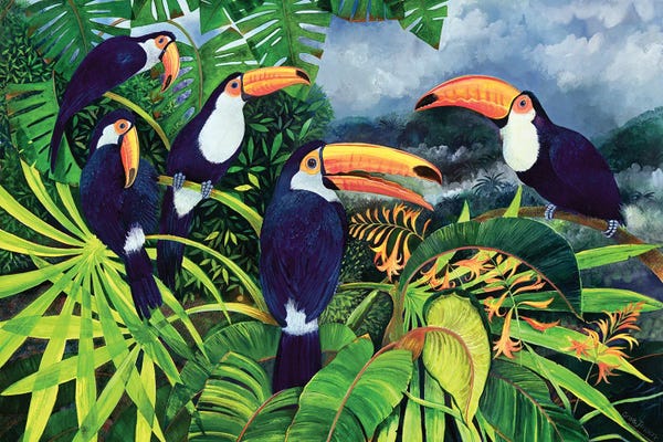 Pineapples: Toucan Talk by Lisa Graa Jensen