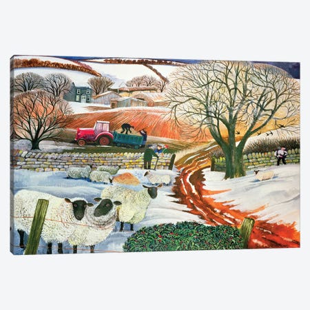 Winter Woolies Canvas Print #BMN11701} by Lisa Graa Jensen Canvas Art Print