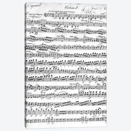 Sheet Music For The Overture To Egmont, c.1809-10 Canvas Print #BMN11702} by Ludwig van Beethoven Art Print