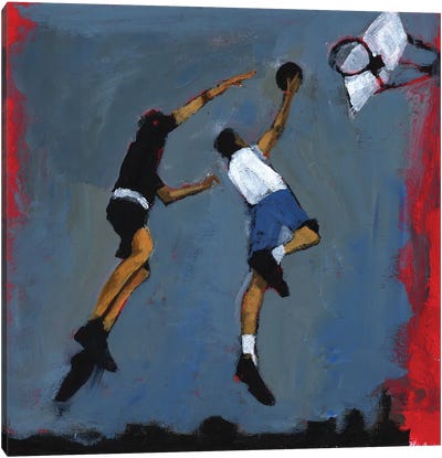 Basketball Players, 2009 Canvas Art Print