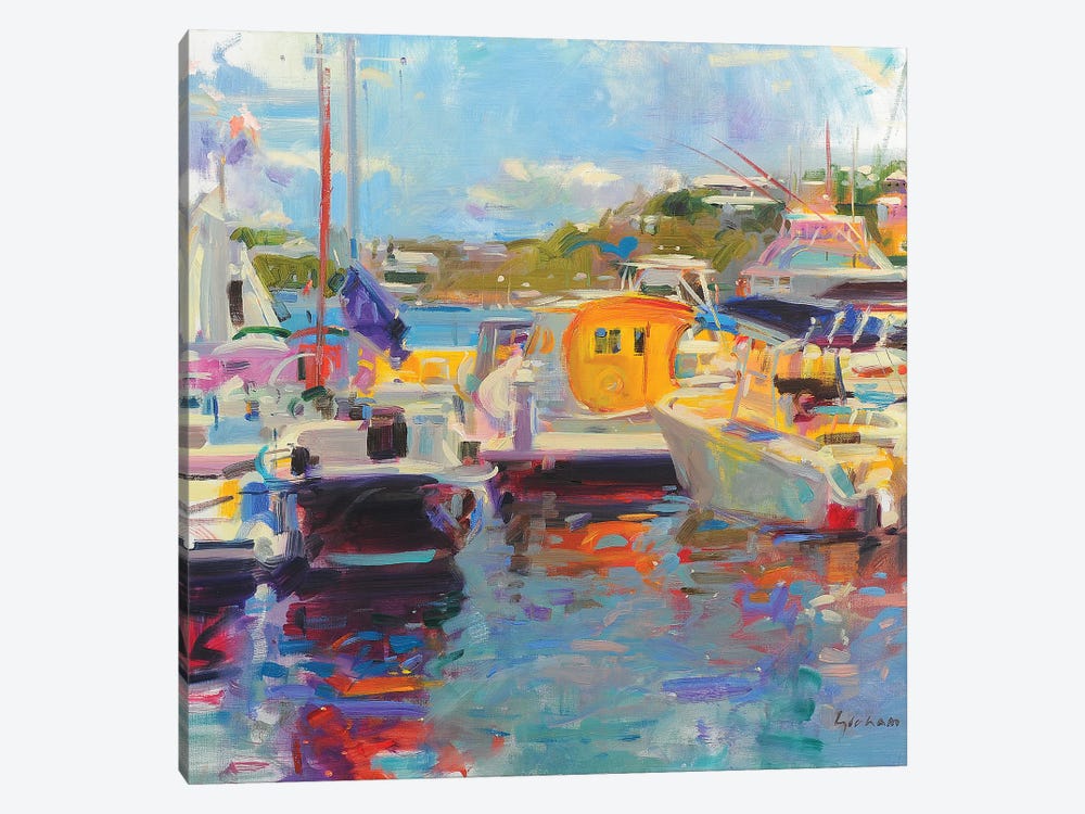 Bermuda Yachts by Peter Graham 1-piece Canvas Artwork