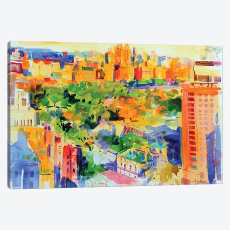 Central Park From The Carlyle Canvas Print #BMN11719} by Peter Graham Canvas Artwork