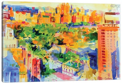 Central Park From The Carlyle Canvas Art Print
