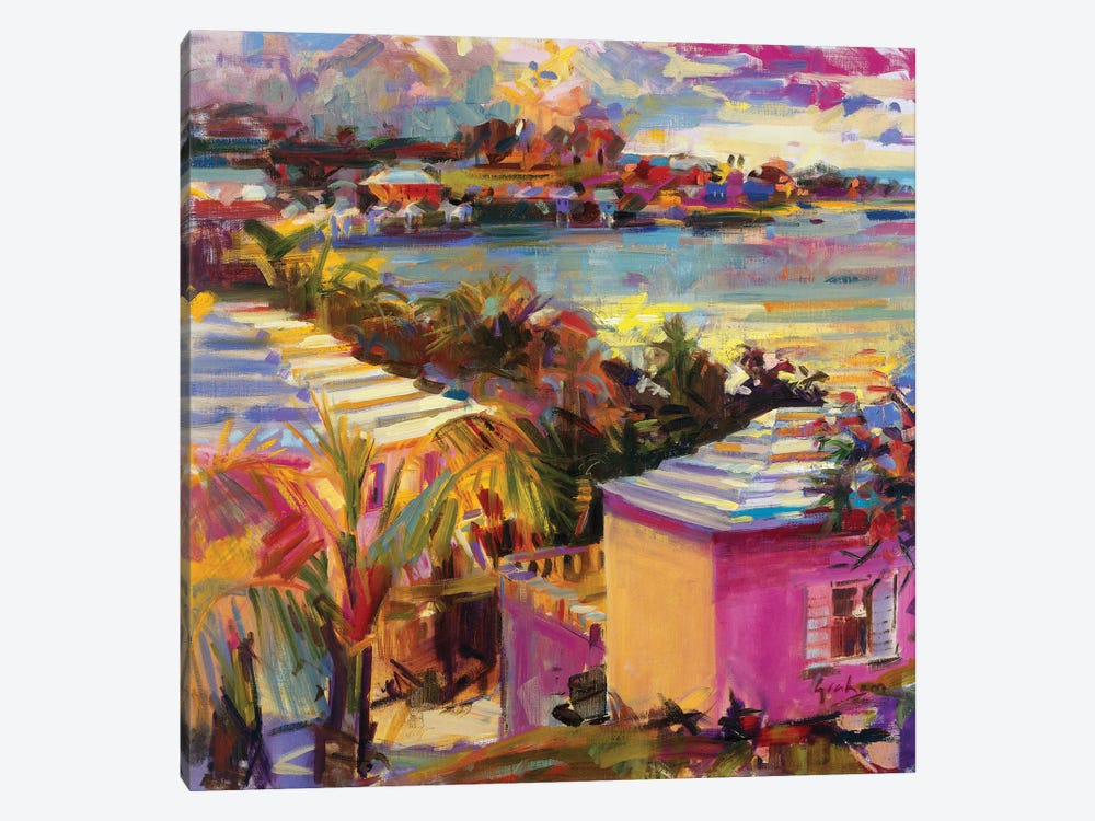 Dusk Reflections, Bermuda, 2011 by Peter Graham 1-piece Canvas Art Print