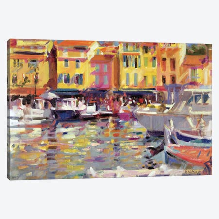 Harbour At Cassis Canvas Print #BMN11735} by Peter Graham Canvas Print