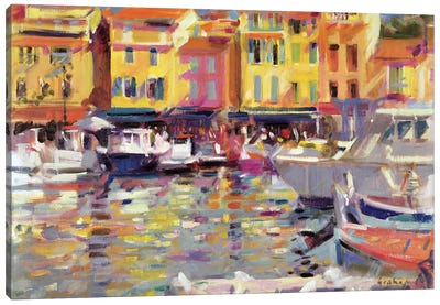 Harbour At Cassis Canvas Art Print
