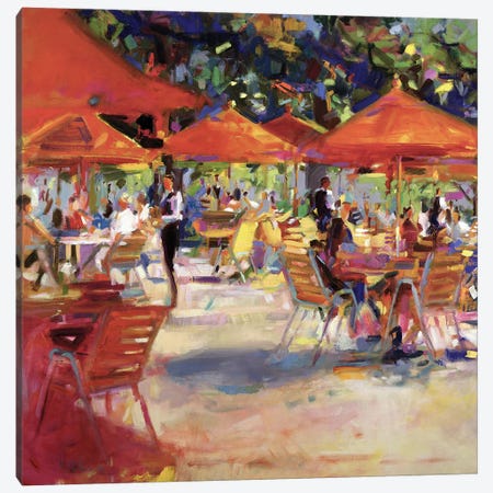 Le Cafe du Jardin Canvas Print #BMN11746} by Peter Graham Canvas Wall Art