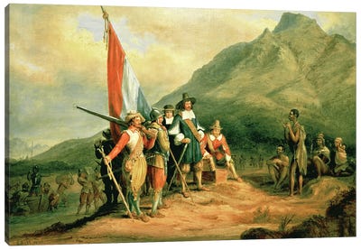The Landing of Jan van Riebeeck  Canvas Art Print