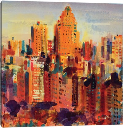 Upper Manhattan, 2000 Canvas Art Print