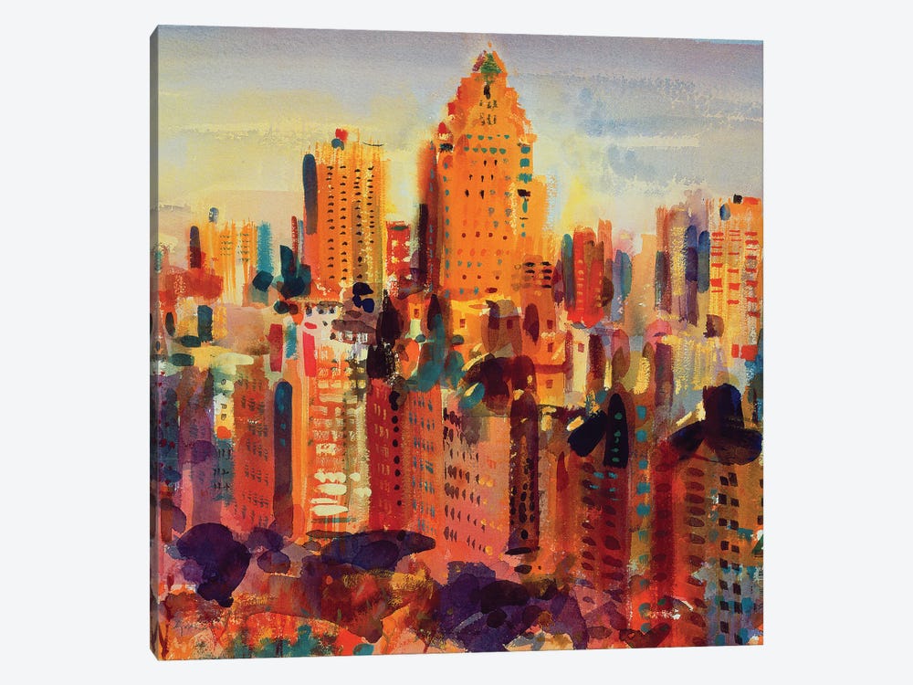 Upper Manhattan, 2000 by Peter Graham 1-piece Canvas Artwork